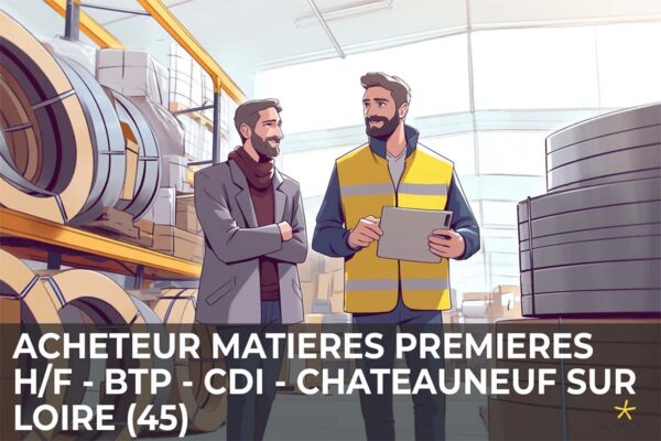 Lire la suite à propos de l’article Acheteur Matières Premières H/F – BTP – CDI – Châteauneuf sur Loire (45)