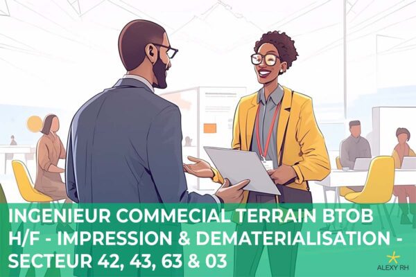 Lire la suite à propos de l’article Ingénieur Commercial Terrain BtoB H/F – CDI – Impression & Dématérialisation – Secteur 42, 43, 63 et 03