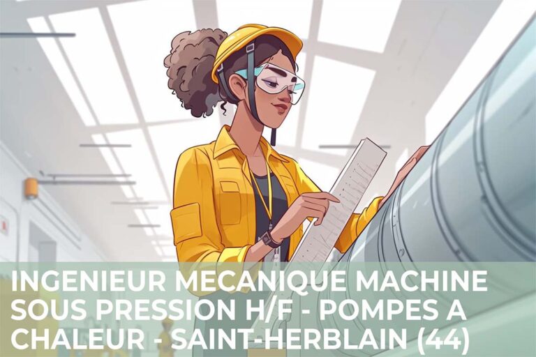 Lire la suite à propos de l’article Ingénieur Mécanique Machine Sous Pression H/F – Pompe à Chaleur – Saint-Herblain (44)