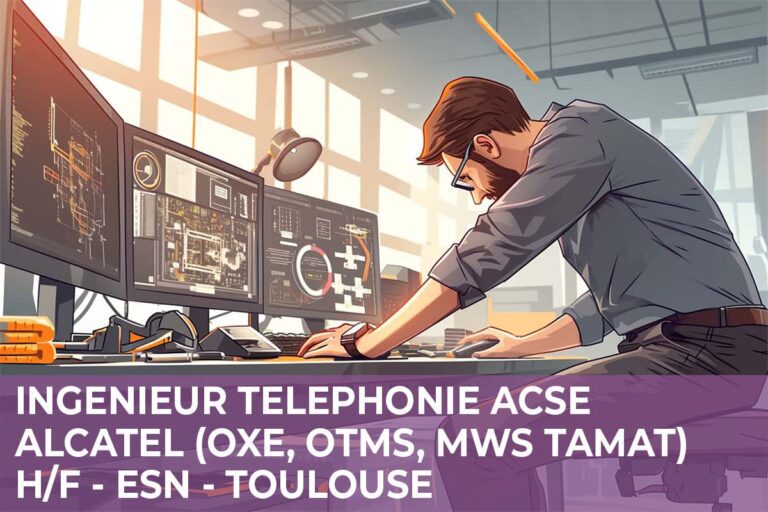 Lire la suite à propos de l’article Ingénieur Téléphonie ACSE Alcatel (OXE, OTMS, MWS TAMAT) H/F – ESN – Toulouse