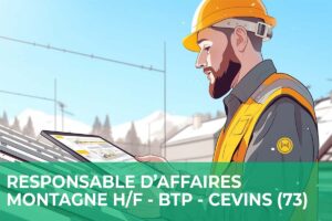 Responsable d’Affaires Montagne H/F – BTP – Cevins (73)