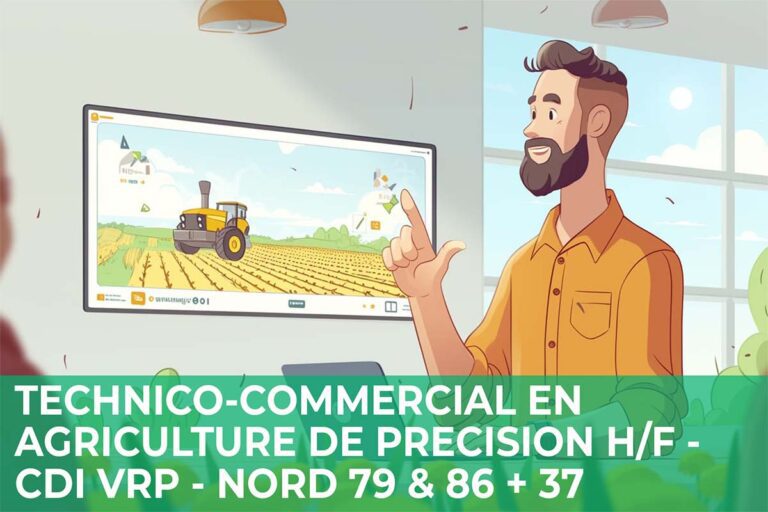 Lire la suite à propos de l’article Technico-Commercial en Agriculture de Précision H/F – CDI VRP – Nord 79 & 86 + 37